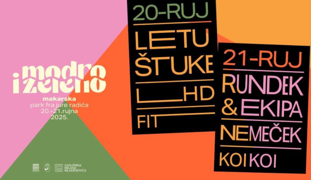 Modro i Zeleno 2025.<br>Makarska, park fra Jure Radića<br>21. – 22. Rujna – 2025.